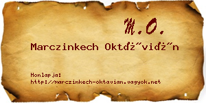 Marczinkech Oktávián névjegykártya